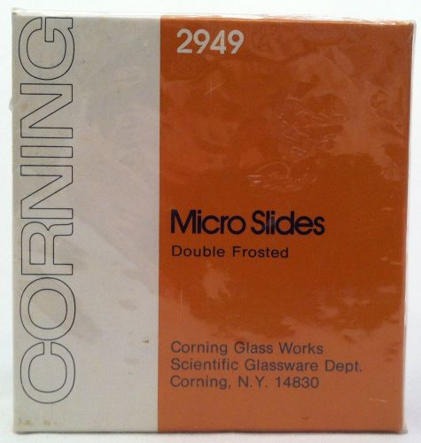 NEW In Package Corning Micro Slides Double Frosted 2949