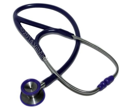 Professional cardiology 2-sided stethoscope purple, s18,  life limited warranty for sale