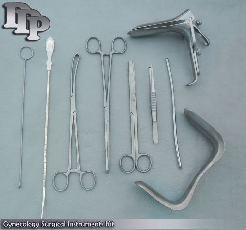 Gynecology surgical instruments kit forceps , speculum, curettes vulsellum, iud for sale