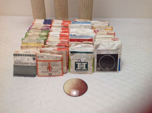 Vintage New Old Stock Optical Hard Resin Lens Lot Many Variations Art Projects