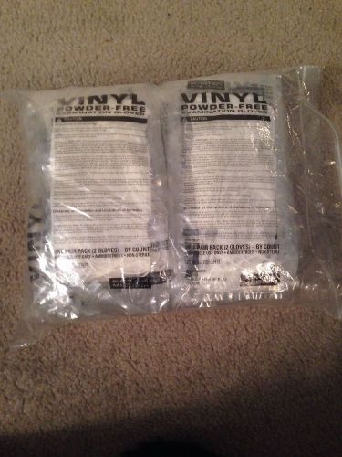 Bag Of 100 Individually Wrapped Pairs Of Vinyl Powder Free Gloves