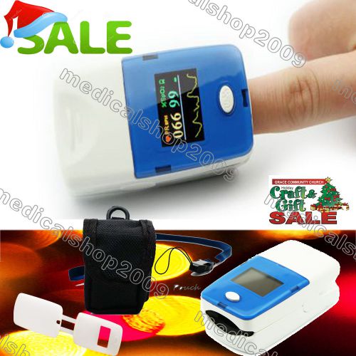 Hot! LED Fingertip Pulse Oximeter Blood Oxygen SpO2 Monitor Free cover blue only