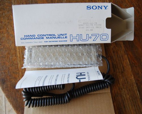 New SONY HU-70 Hand Held Microphone for Dictation Transcriber