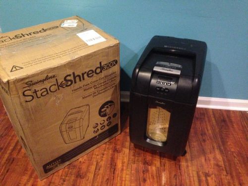 Swingline Stack-and-Shred 300X Hands Free Shredder 300 Sheets Free Shipping