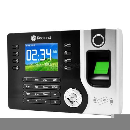 Realand A-C071 USB 200MHz Fingerprint Time Attendance Clock RFID Card Reader