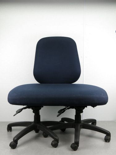 Ergogenesis bodybilt bariatric office chair 750 bench chair big &amp; tall blue for sale