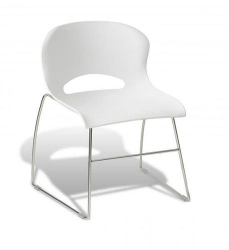 Chrome Frame Plastic Stackable Office Seat