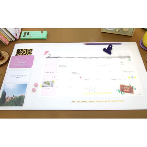 2015 Desk Mat Scheduler L Size _ White / Month Planner Scheduler