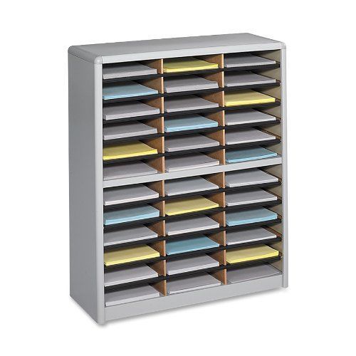 Safco 36 Compartments Value Sorter Literature Sorter - 38&#034; Height X (7121gr)