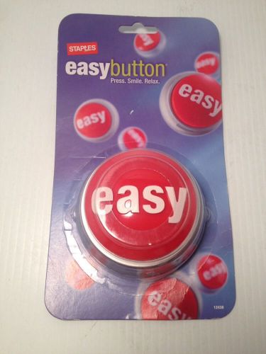 NEW Staples Push Button Talking  THAT WAS EASY Button Desk Accessory GREAT GIFT