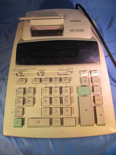 Casio Desk Calculator Tax Adding Machine DR-210HD