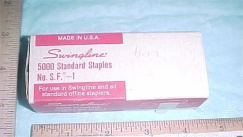 Vintage red box SWINGLINE Standard Staples full unused SF-1 approx 5000