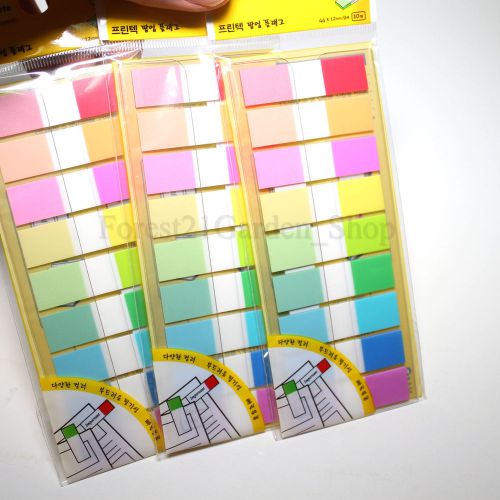 Printec Pop-up Flag F4412-9 bookmark point Sticky note Index tape - 3 Pack