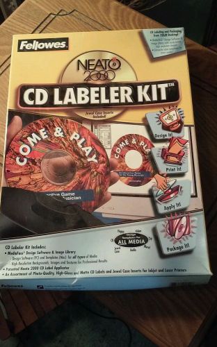 CD Labeler Kit Neato 2000 Fellowes Computer Disc