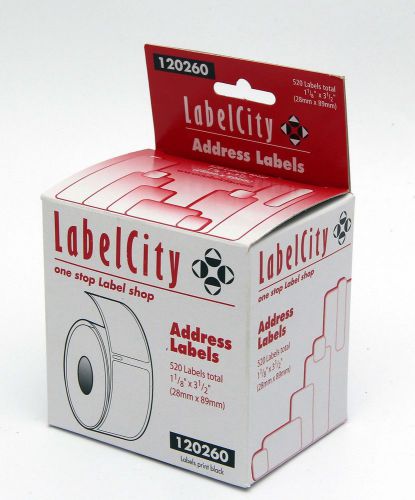 LabelCity 120260 Address labels 1 1/8&#034; x 3 1/2&#034; for Dymo Costar Seiko printers