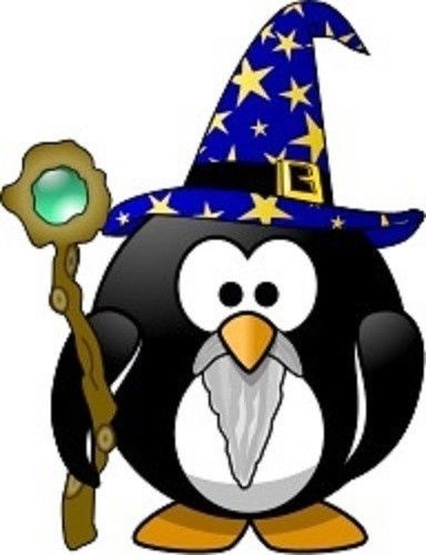 30 Custom Wizard Penguin Personalized Address Labels