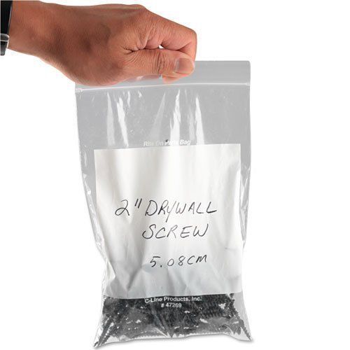 C-line write on recloseable small parts bags poly, 6x9 clear  quantity 100 for sale