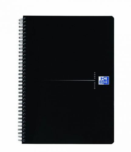 Oxford Office A4 Smart Black Wirebound Soft Cover Notebook