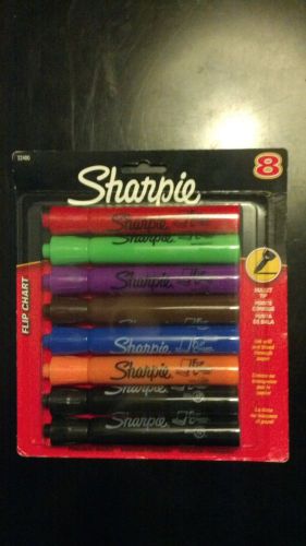Sharpie Flip Chart Bullet Tip 8 Colors - will not bleed through flip chart paper