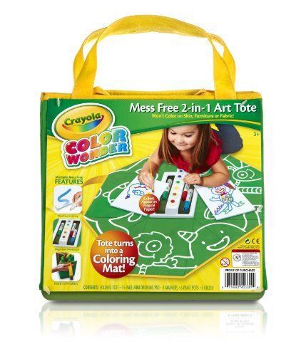 New crayola color wonder mess free 2-in-1 art tote for sale