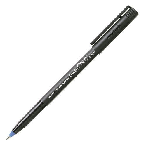 Uni-ball onyx rolling ball pen - 0.5 mm pen point size - blue ink - (san60041) for sale