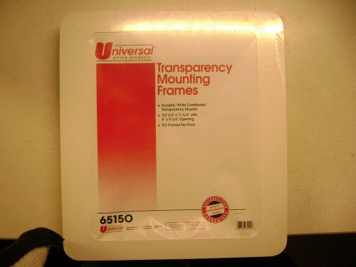 50 UNIVERSAL TRANSPARENCY FILM MOUNTING FRAMES 10 3/4 X 11 3/4 OPENING 8 X 9 3/4