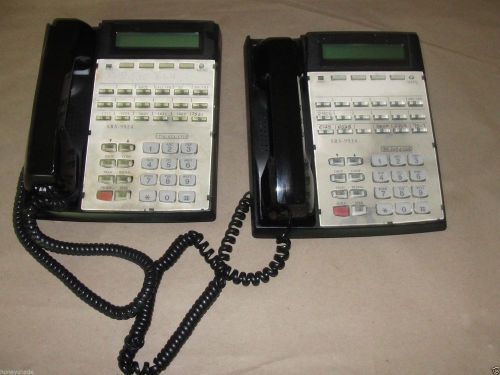 LOT OF TWO (2) GENUINE BLACK OFFICE PHONES FUJITSU SRS-9924-CBK