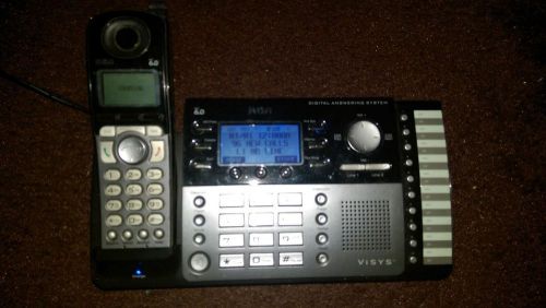 RCA ViSYS 25250RE1-A Black 2 Line Voicemail Caller ID Phone