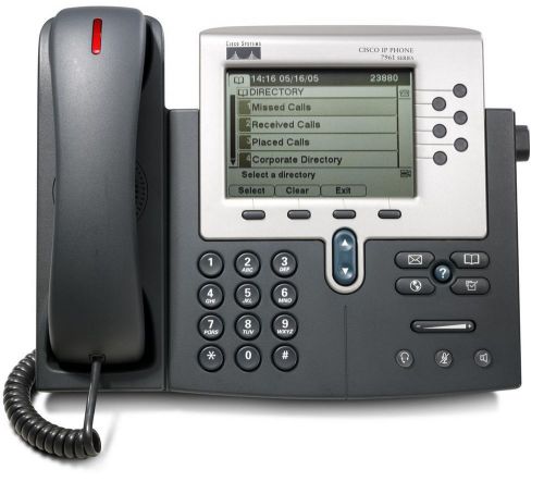 Cisco CP-7961G LCD Display Phone Unified VOIP IP Business Phone 7961