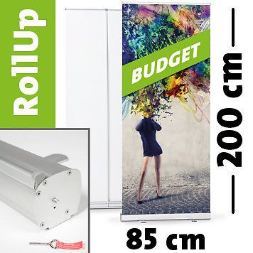 Rollup budget 85x200 - unschlagbar gunstig - inkl. druck for sale
