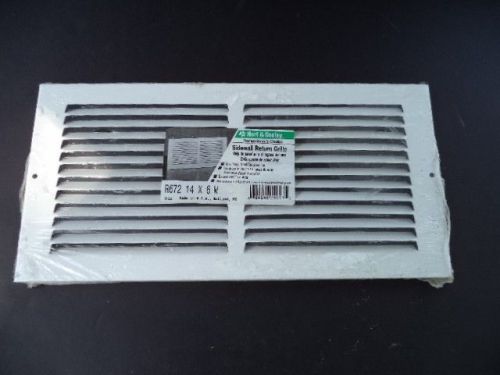 4L03 2PK 14&#034; X 6&#034; WHITE WALL VENTS, HART &amp; COOLEY, NEW