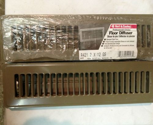 Hart&amp;Cooley 12x2 Heater Vent Cover Register Furnace Heating Grill Grate Cold Air
