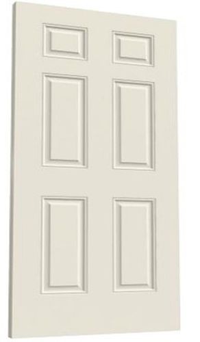 Arlington 6 panel raised molded primed solidcore interior mdf wood doors prehung for sale