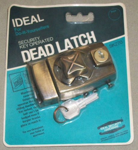 Ideal Security Key Operated Dead Latch- NEW