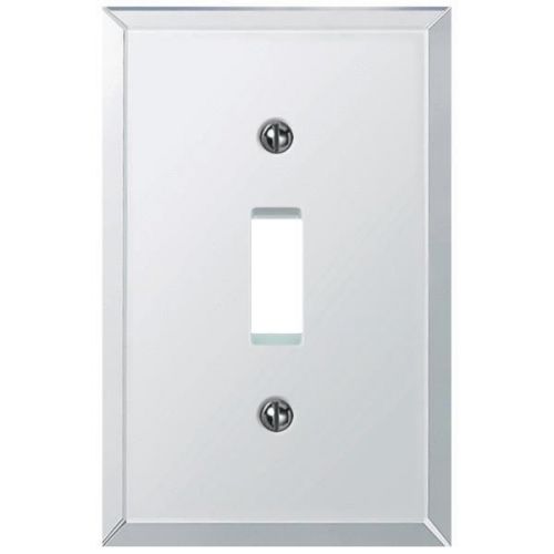 Beveled glass mirror switch wall plate-1tgl bvl mirr wallplate for sale