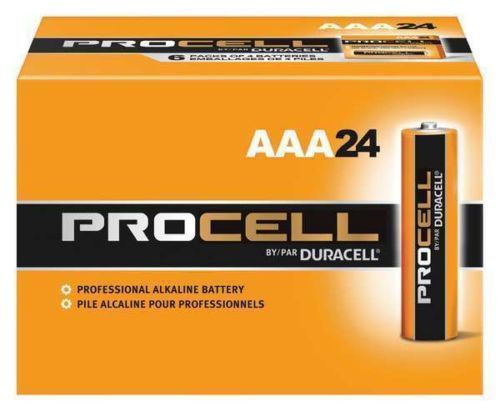 DURACELL Battery, AAA, Alkaline, PK 24 PC2400BKD