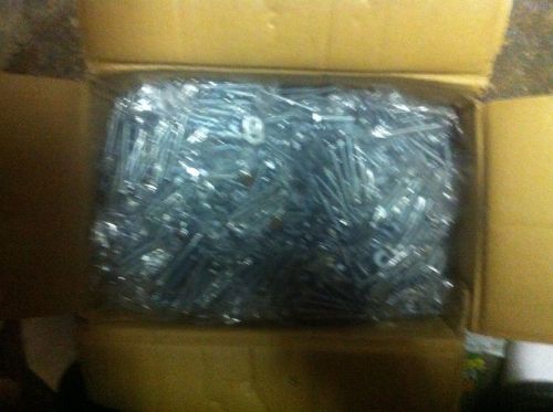 350 bags of 3 inch carriage bolt, quarter 20  hex nuts &amp; washers for sale