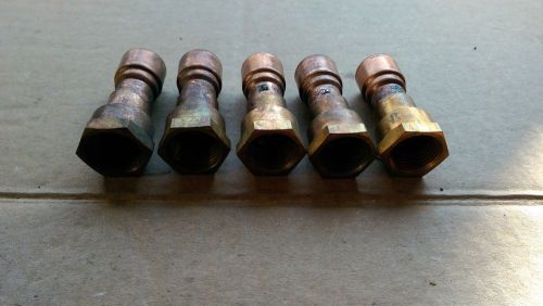 LOT OF 5 1/2&#034; x 1/2&#034; CPVC TO COPPER FEMALE IPS ADAPTERS FREE SHIPPING