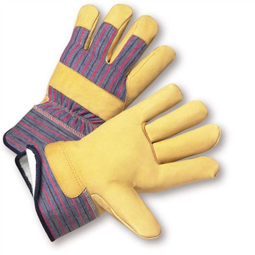 Leather Palm Lined Work Gloves Thinsulate Insulated XL