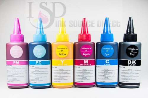 6x100ml Premium Sublimation ink for all Epson printer