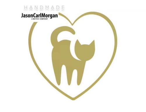 JCM® Iron On Applique Decal, I Love My Cat Gold