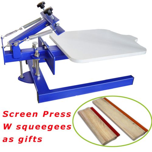 Screen printing starter hobby press pallet adjustable 2 squeegees given as gifts for sale