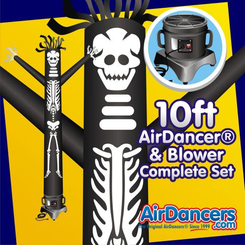 10ft Spooky Halloween Skeleton AirDancer® &amp; Blower Complete Air Dancer Set