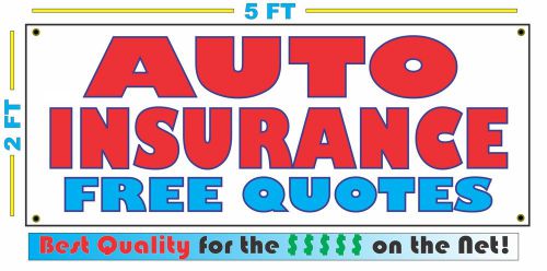 AUTO INSURANCE BANNER Sign Free Quotes High Quality NEW + Auto Home Life
