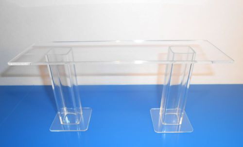 Acrylic display riser - 3&#034; wide x 9&#034; long x 4&#034; high x 1/8&#034; thick - brand new for sale