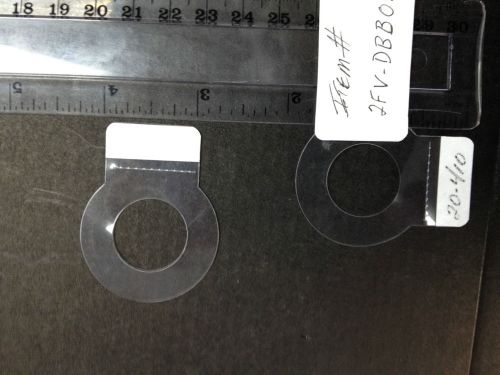 1 Inch circular style self-adhesive hang tab, 10,000 per order