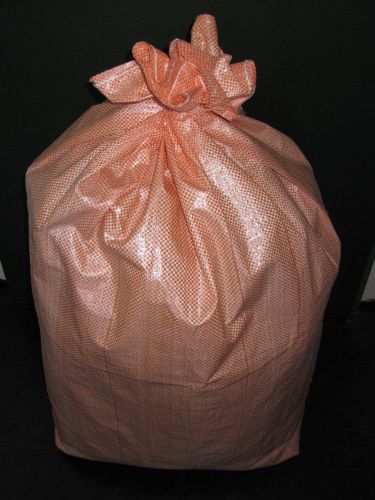 10 orange gewebesacke  laubsack sack getreidesack grundpreis=1,90/stuck for sale