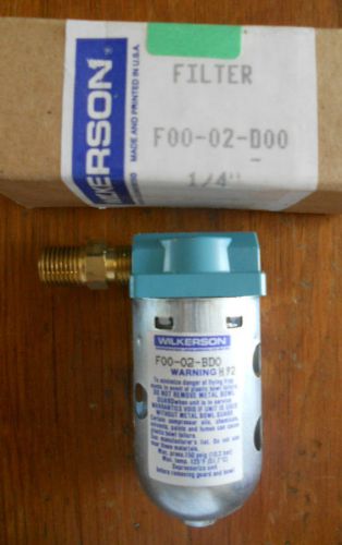 Wilkerson  F00-02-BD0 1/4&#034; Filter, New In Box