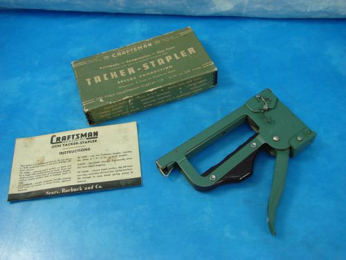 Vintage Craftsman Gun Tacker-Stapler 1950s w Original Box hand tool