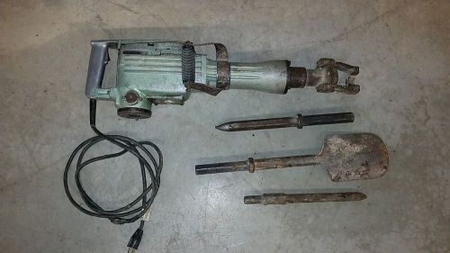 Hitachi h65sc h65-sc demolition hammer 1 -1/8&#034; bit 3 bits - spade bit for sale
